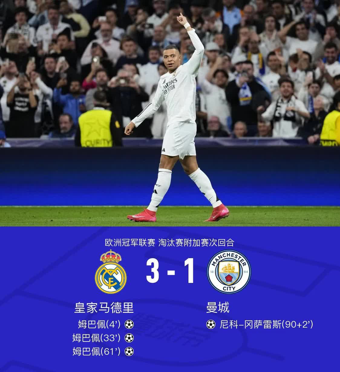 姆巴佩开场5分钟连进两球，C罗防线形同虚设！